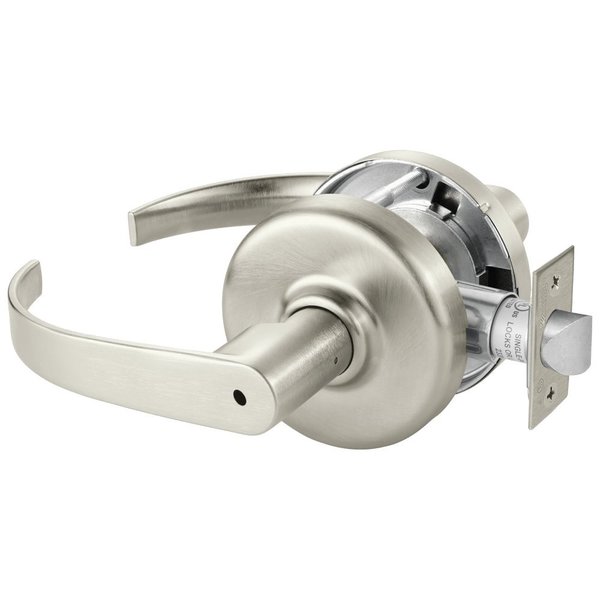 Corbin Russwin Grade 1 Privacy Cylindrical Lock, Princeton Lever, Non-Keyed, Satin Nickel Finish, Non-handed CL3520 PZD 619